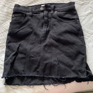 Black jean skirt
